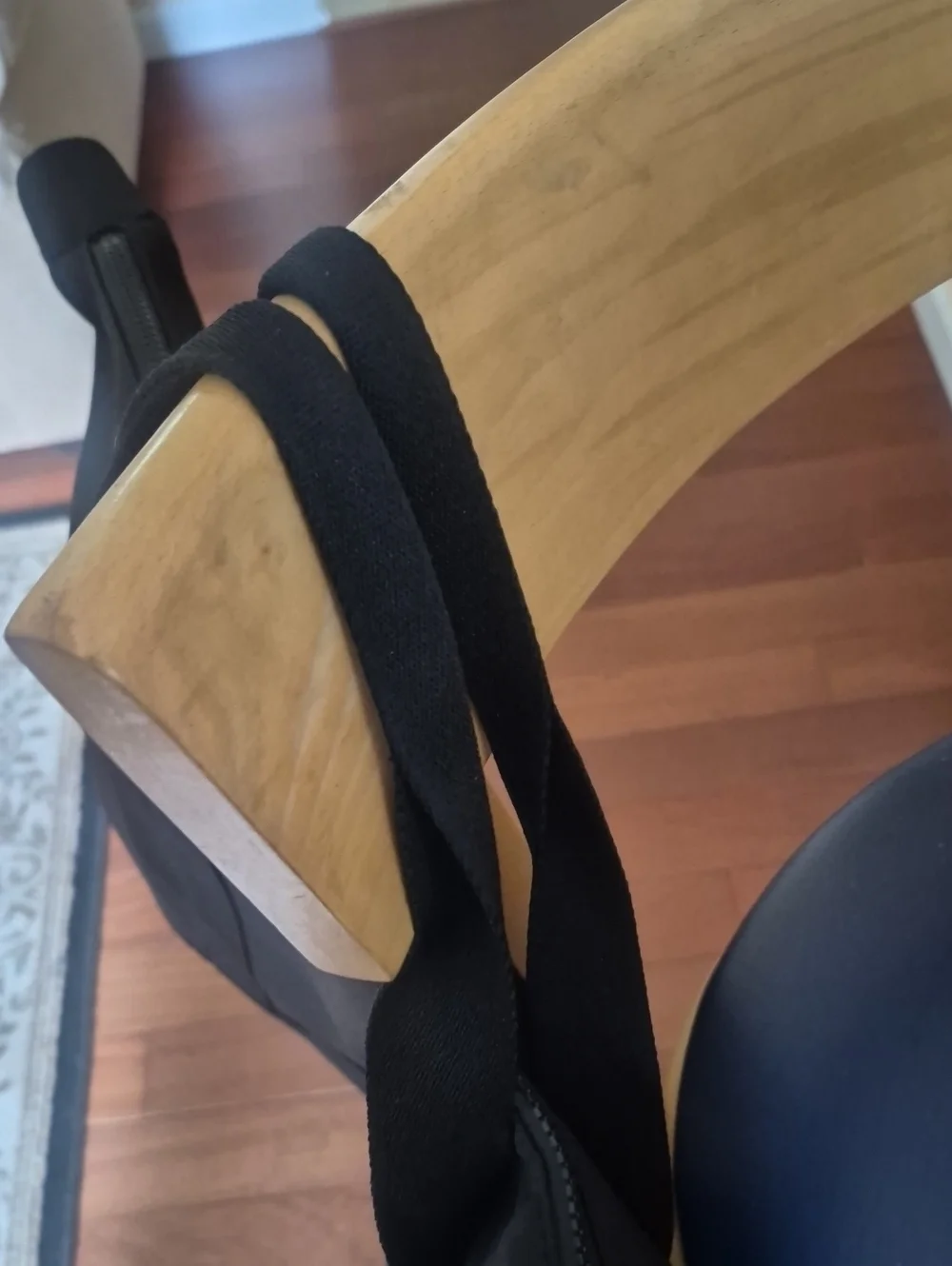 COACH Black Canvas Tote Bag with Logo Accent